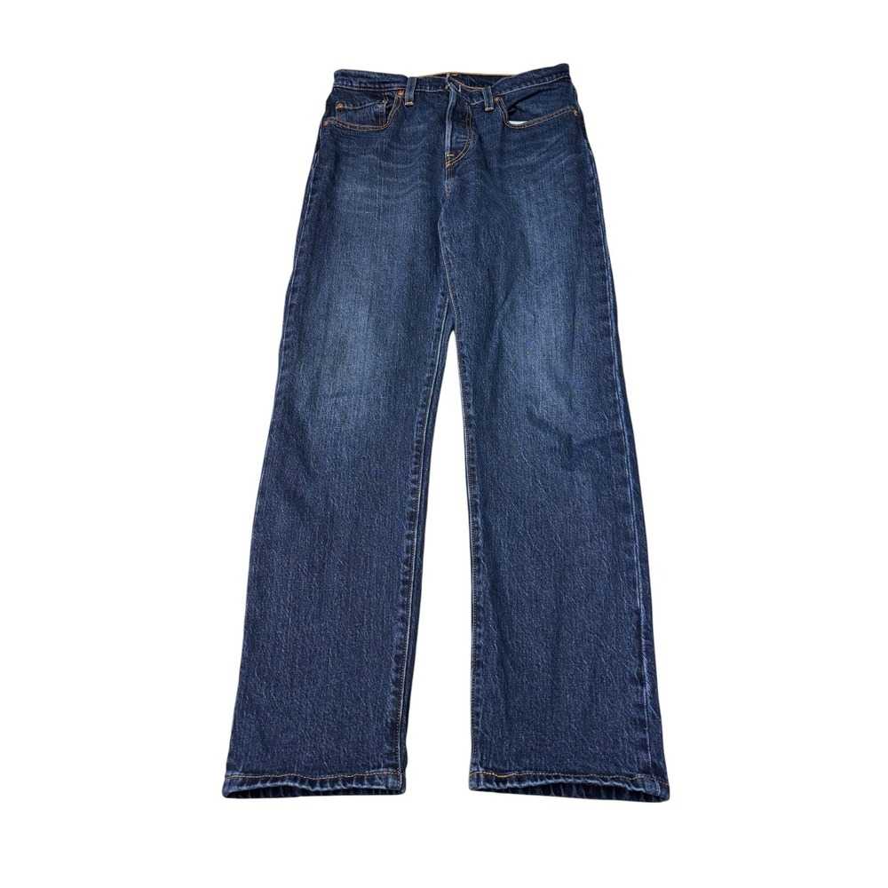 Levis Premium 501 Original Straight Leg Jeans Dark Wash Womens W29 L30